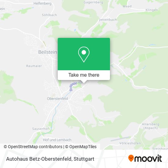 Autohaus Betz-Oberstenfeld map