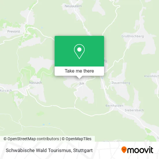 Карта Schwäbische Wald Tourismus