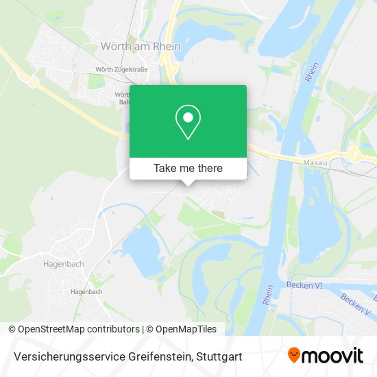Карта Versicherungsservice Greifenstein