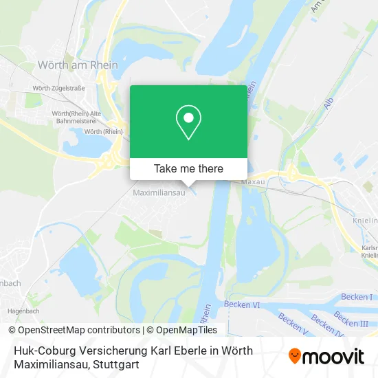 Huk-Coburg Versicherung Karl Eberle in Wörth Maximiliansau map