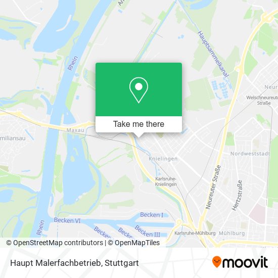 Haupt Malerfachbetrieb map