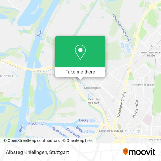Карта Albsteg Knielingen
