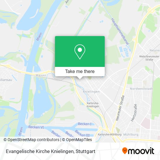 Evangelische Kirche Knielingen map