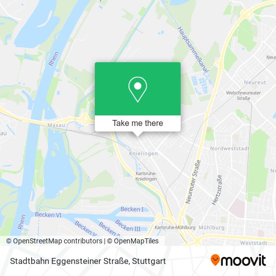 Stadtbahn Eggensteiner Straße map