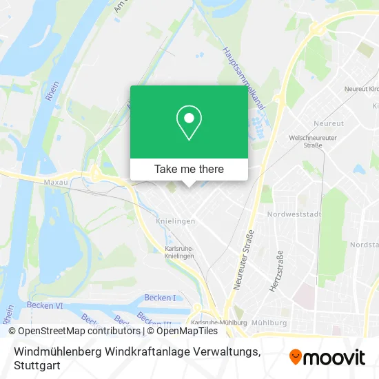 Карта Windmühlenberg Windkraftanlage Verwaltungs