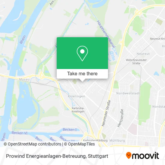 Карта Prowind Energieanlagen-Betreuung