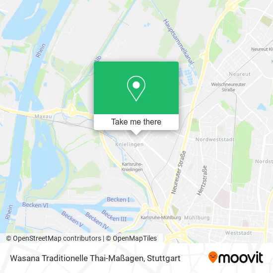 Карта Wasana Traditionelle Thai-Maßagen