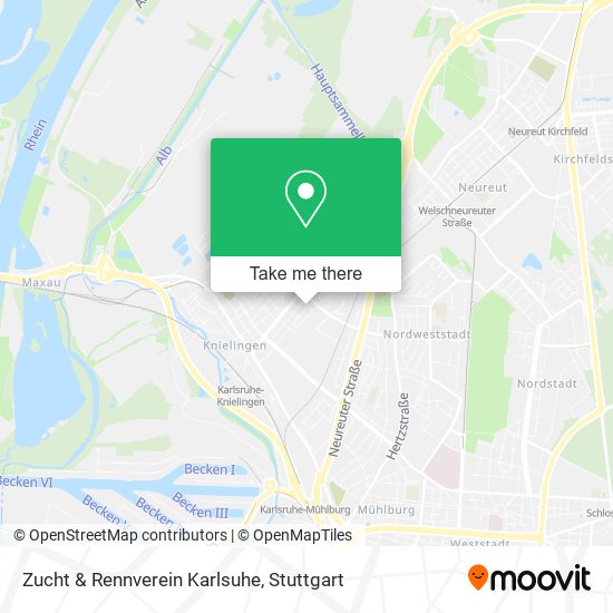 Zucht & Rennverein Karlsuhe map