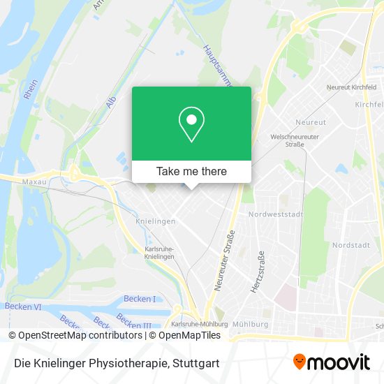 Die Knielinger Physiotherapie map