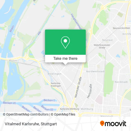 Карта Vitalmed Karlsruhe