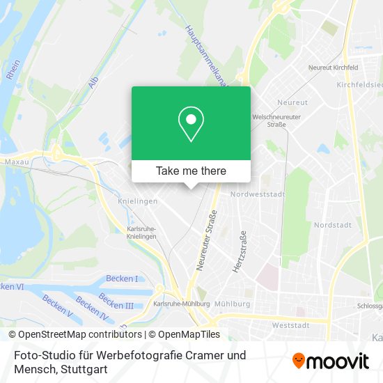Foto-Studio für Werbefotografie Cramer und Mensch map