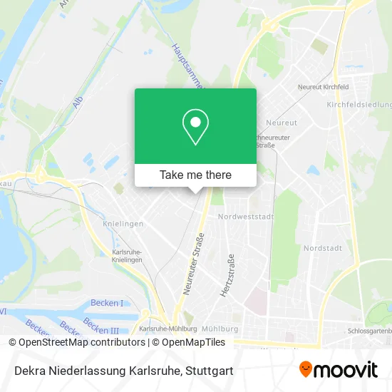 Карта Dekra Niederlassung Karlsruhe