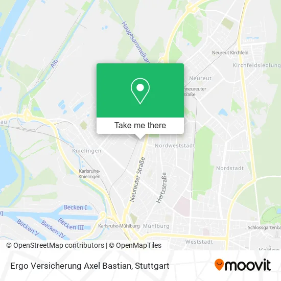 Карта Ergo Versicherung Axel Bastian