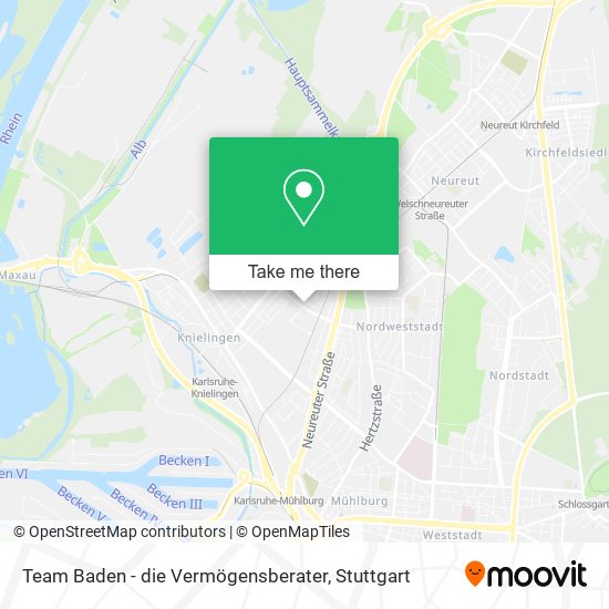 Team Baden - die Vermögensberater map