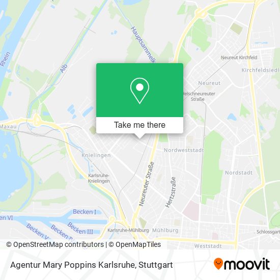 Agentur Mary Poppins Karlsruhe map