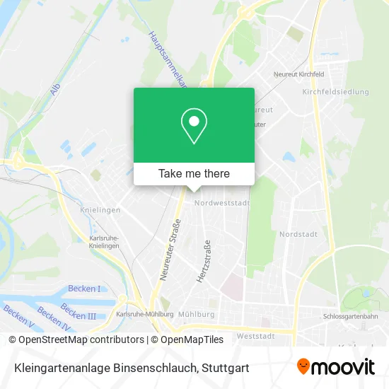 Карта Kleingartenanlage Binsenschlauch