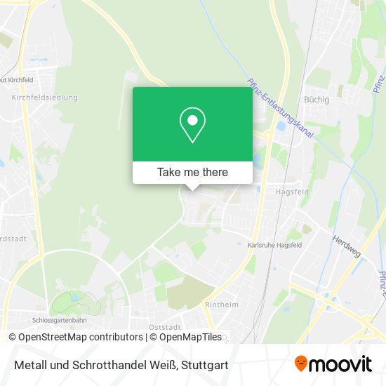 Карта Metall und Schrotthandel Weiß
