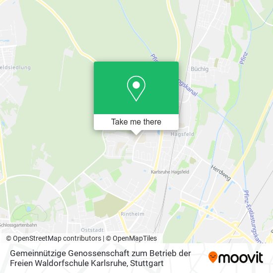 Gemeinnützige Genossenschaft zum Betrieb der Freien Waldorfschule Karlsruhe map