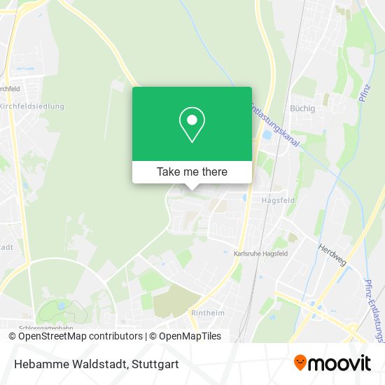 Hebamme Waldstadt map