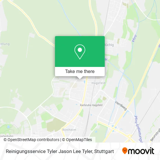 Карта Reinigungsservice Tyler Jason Lee Tyler
