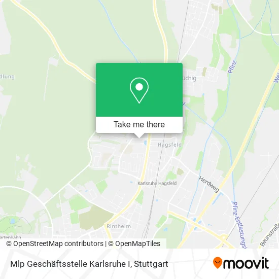 Карта Mlp Geschäftsstelle Karlsruhe I
