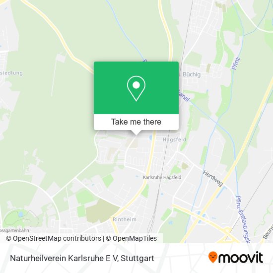 Карта Naturheilverein Karlsruhe E V