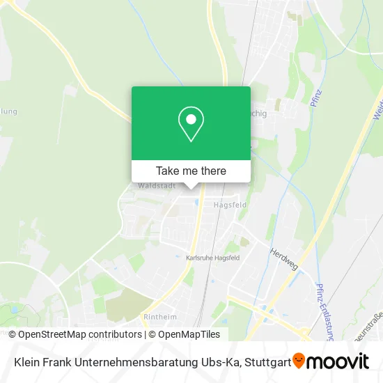 Карта Klein Frank Unternehmensbaratung Ubs-Ka