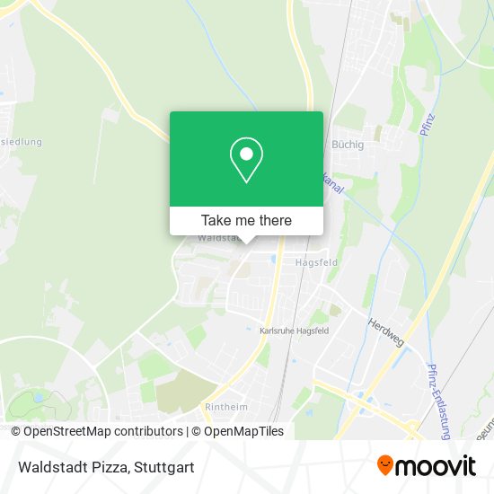 Waldstadt Pizza map