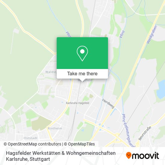 Hagsfelder Werkstätten & Wohngemeinschaften Karlsruhe map