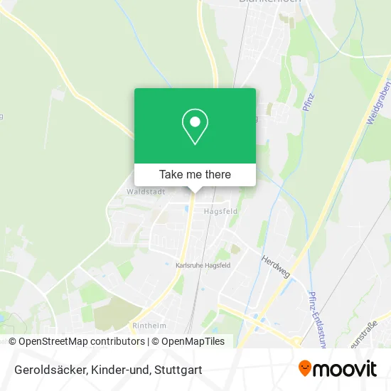 Карта Geroldsäcker, Kinder-und