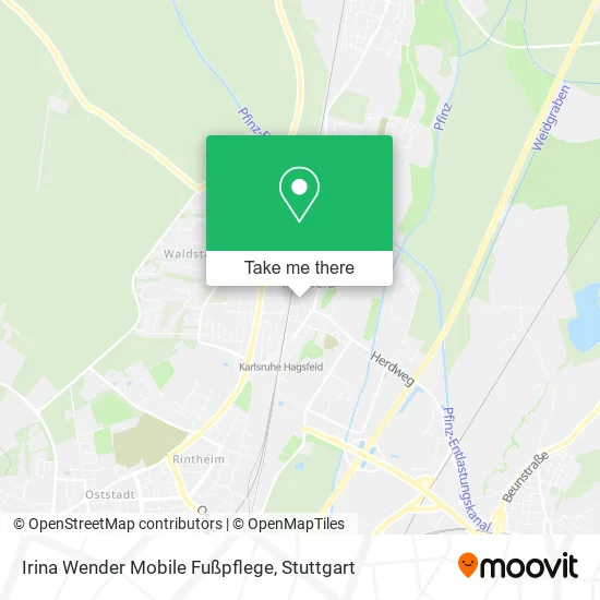 Карта Irina Wender Mobile Fußpflege
