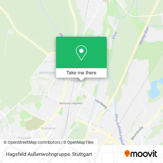 Карта Hagsfeld Außenwohngruppe