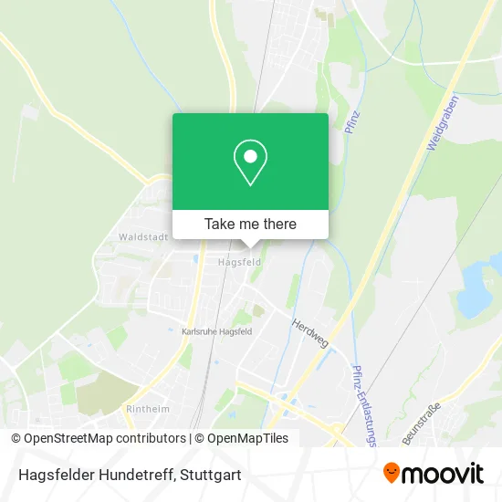 Карта Hagsfelder Hundetreff