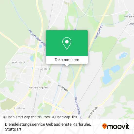Карта Diensleistungsservice Gebaudienste Karlsruhe