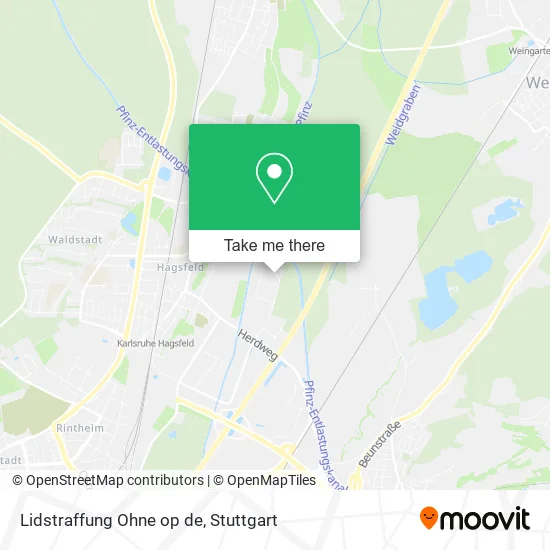 Карта Lidstraffung Ohne op de
