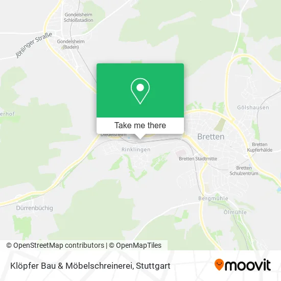 Карта Klöpfer Bau & Möbelschreinerei