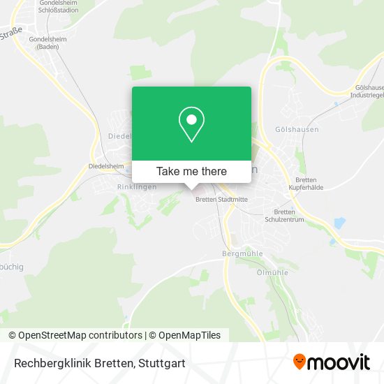 Rechbergklinik Bretten map