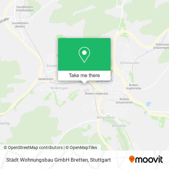 Städt Wohnungsbau GmbH Bretten map