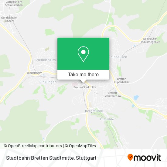 Stadtbahn Bretten Stadtmitte map