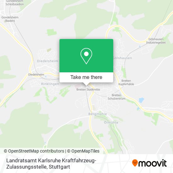 Landratsamt Karlsruhe Kraftfahrzeug-Zulassungsstelle map