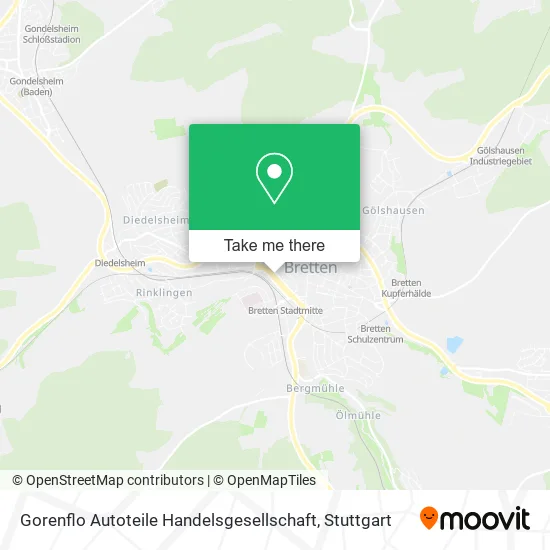Карта Gorenflo Autoteile Handelsgesellschaft