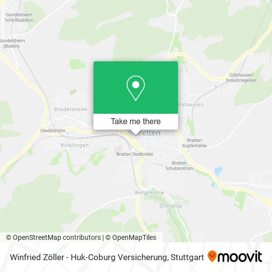 Карта Winfried Zöller - Huk-Coburg Versicherung