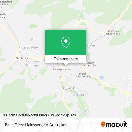Карта Bella Pizza Heimservice