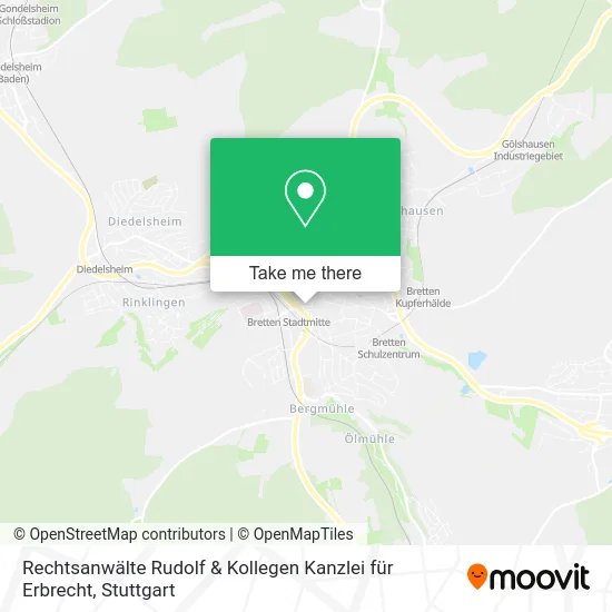 Карта Rechtsanwälte Rudolf & Kollegen Kanzlei für Erbrecht