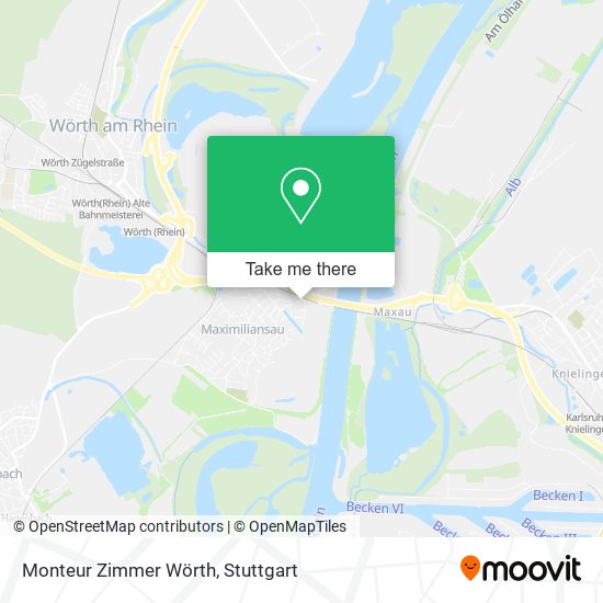 Карта Monteur Zimmer Wörth