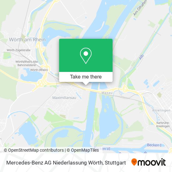 Карта Mercedes-Benz AG Niederlassung Wörth