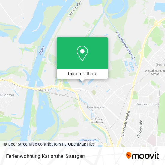 Карта Ferienwohnung Karlsruhe