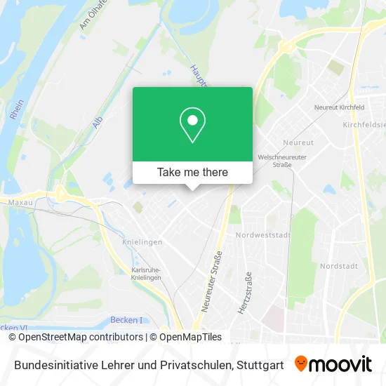 Карта Bundesinitiative Lehrer und Privatschulen