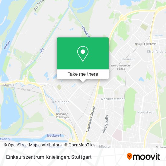 Einkaufszentrum Knielingen map