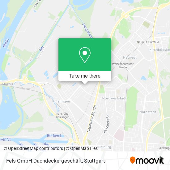 Fels GmbH Dachdeckergeschäft map